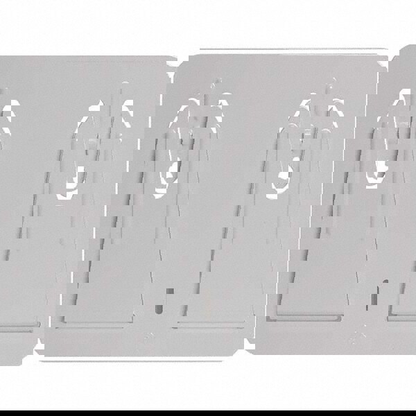 Multi-Plate Wiper Dispenser Box Mounting Plate, White